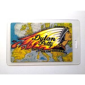 Bob Dylan Tom Petty 1987 Temples in Flames Tour Backstage Pass Rock Folk Music